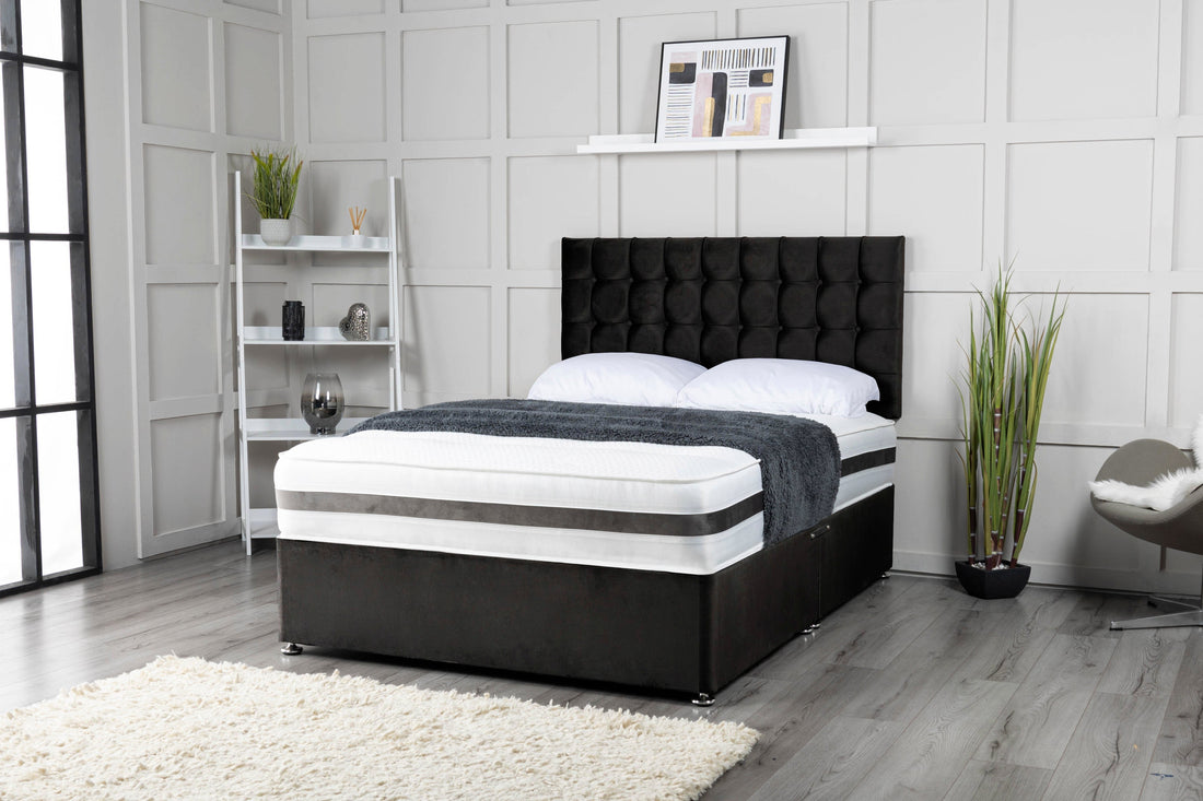 Omega Cubed Divan Bed Set With Mattress Options