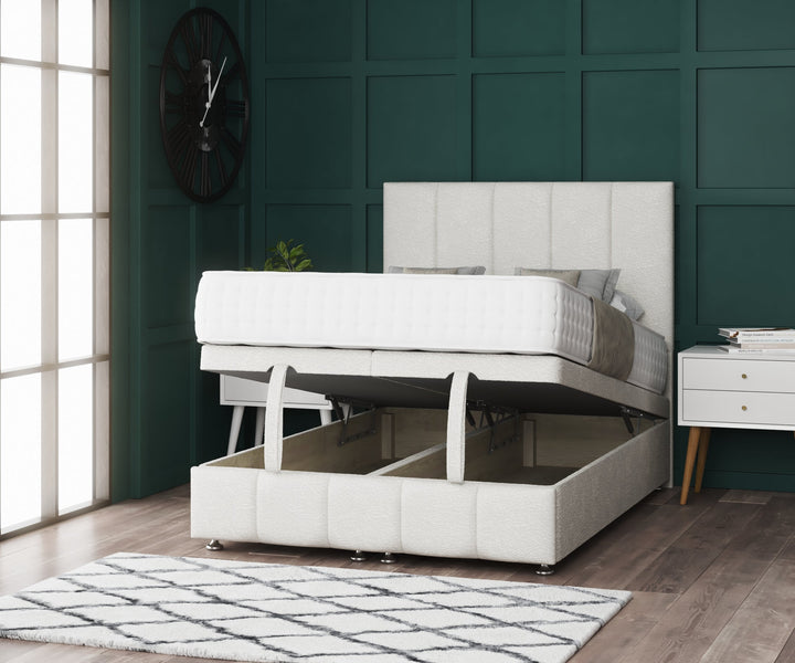 5-Panel Ottoman Divan Bed with Headboard & Footboard