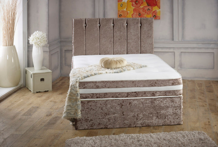 Florence Memory Divan Bed Set with Mattress & Headboard