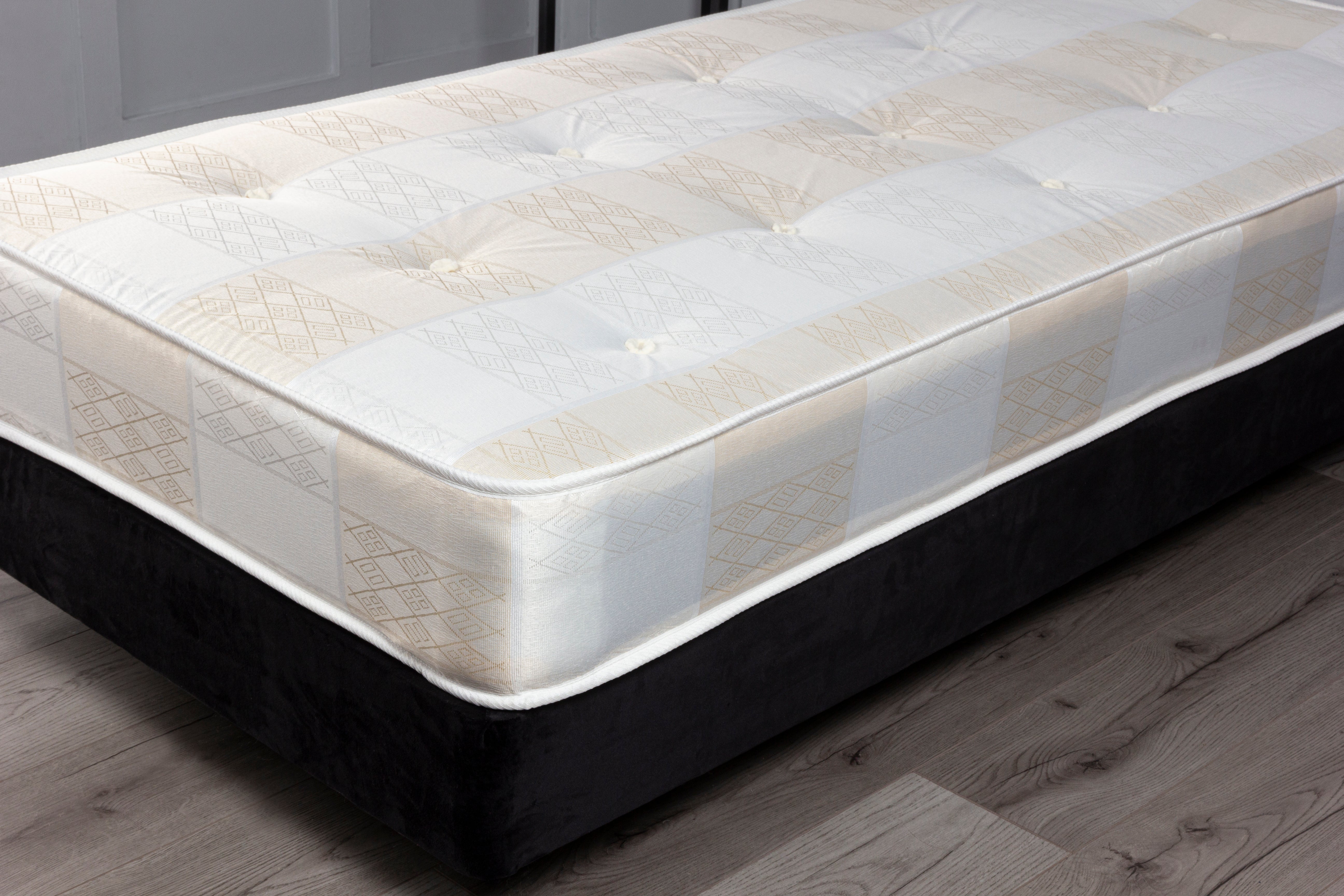 York Deep Quilt Open Coil Sprung Economy Mattress