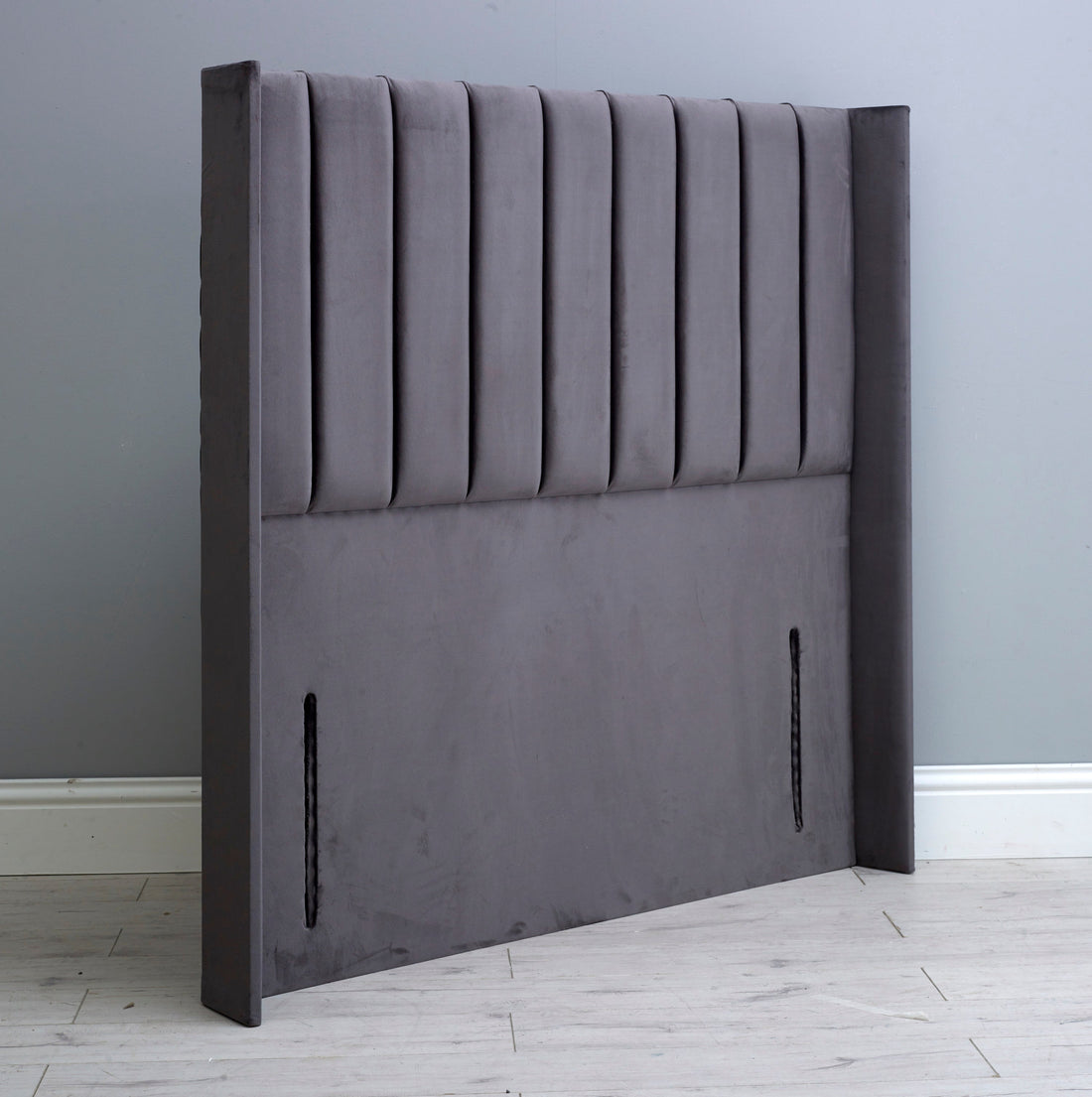 Amelia Wing Vertical Lined Floor Standing Headboard 54"