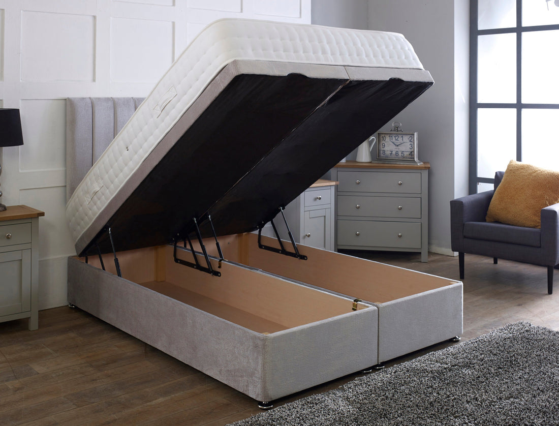 Apollo Ottoman Storage Divan Bed With Headboard