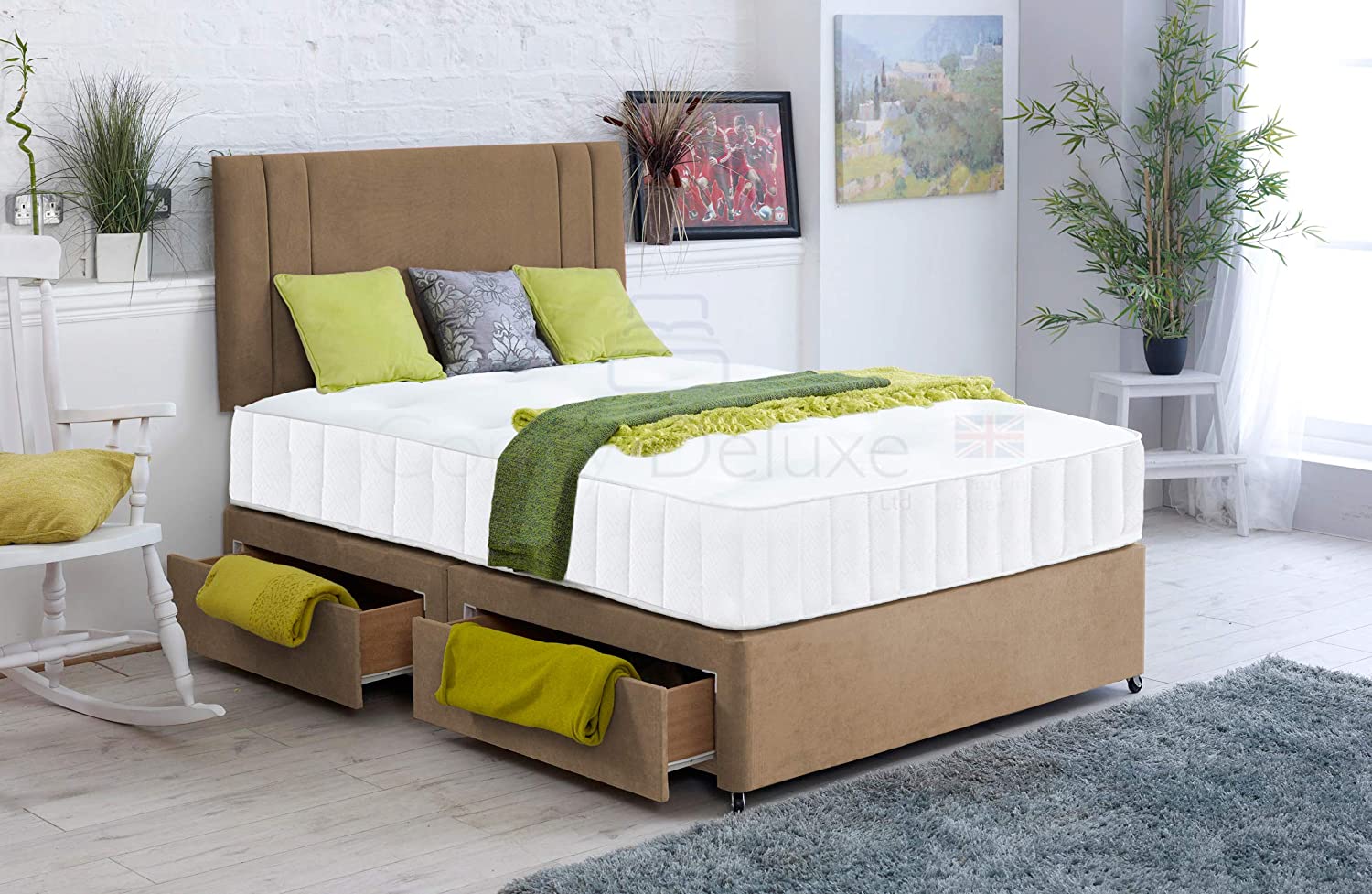 Kensington Divan Bed Set with Mattress & Headboard