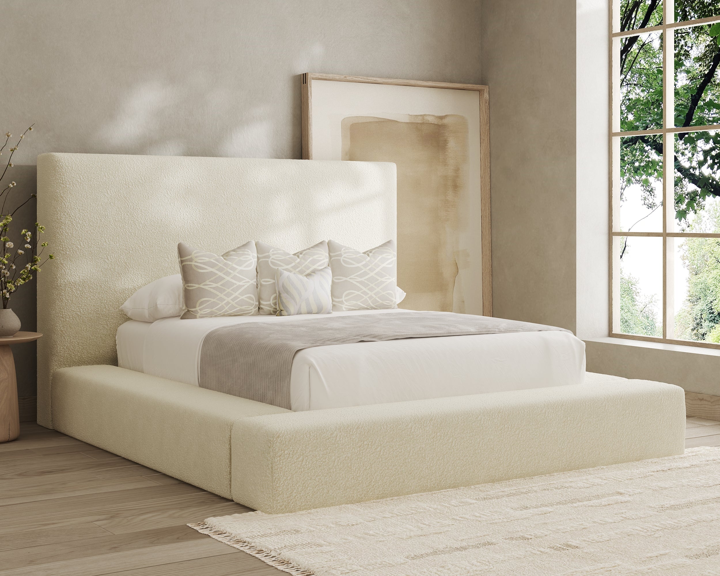 Cloud Boucle Bed Frame