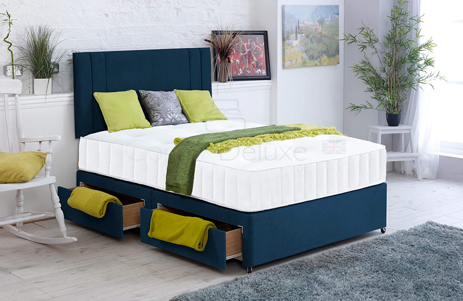 Kensington Divan Bed Set with Mattress & Headboard