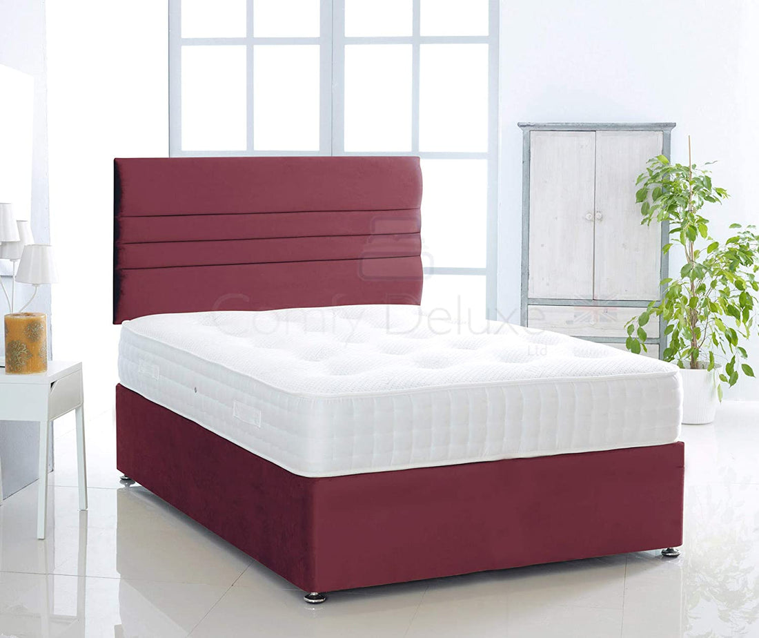 Silk Verona Divan Bed Set With Pocket Sprung Mattress And Headboard