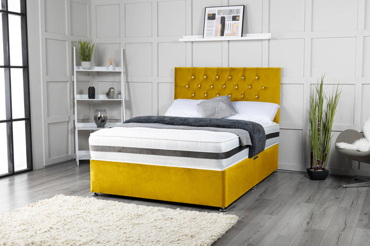 Chesterfield Divan Bed Set With Mattress Options