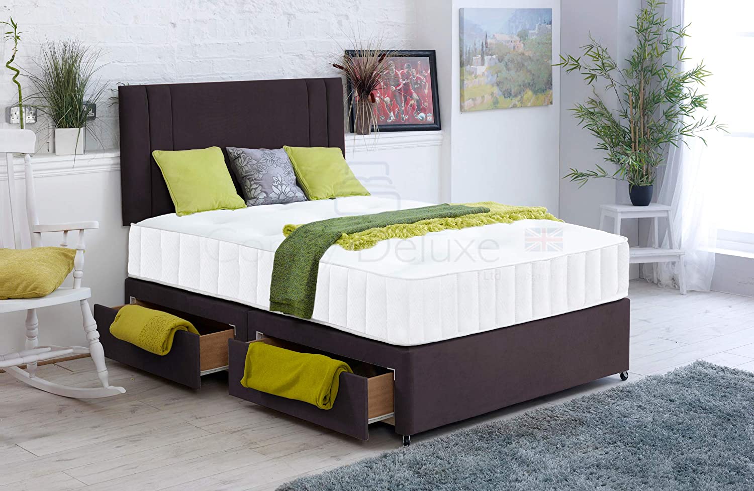 Kensington Divan Bed Set with Mattress & Headboard