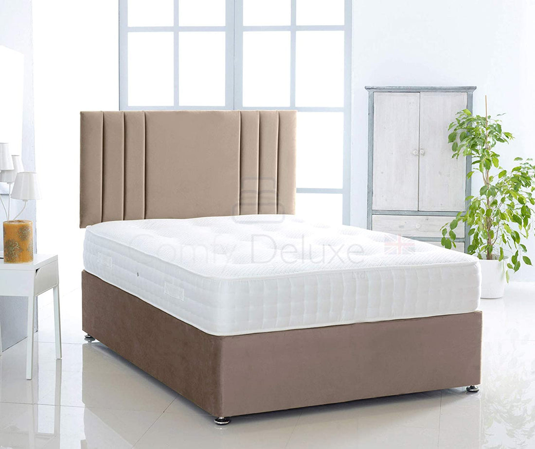 Silk Savannah Divan Bed Set With Pocket Sprung Mattress And Headboard