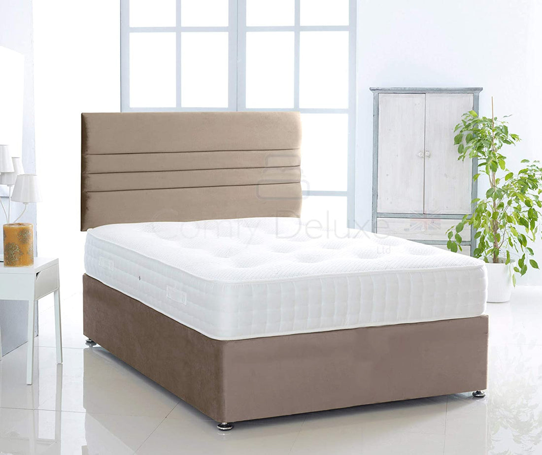 Silk Verona Divan Bed Set With Pocket Sprung Mattress And Headboard