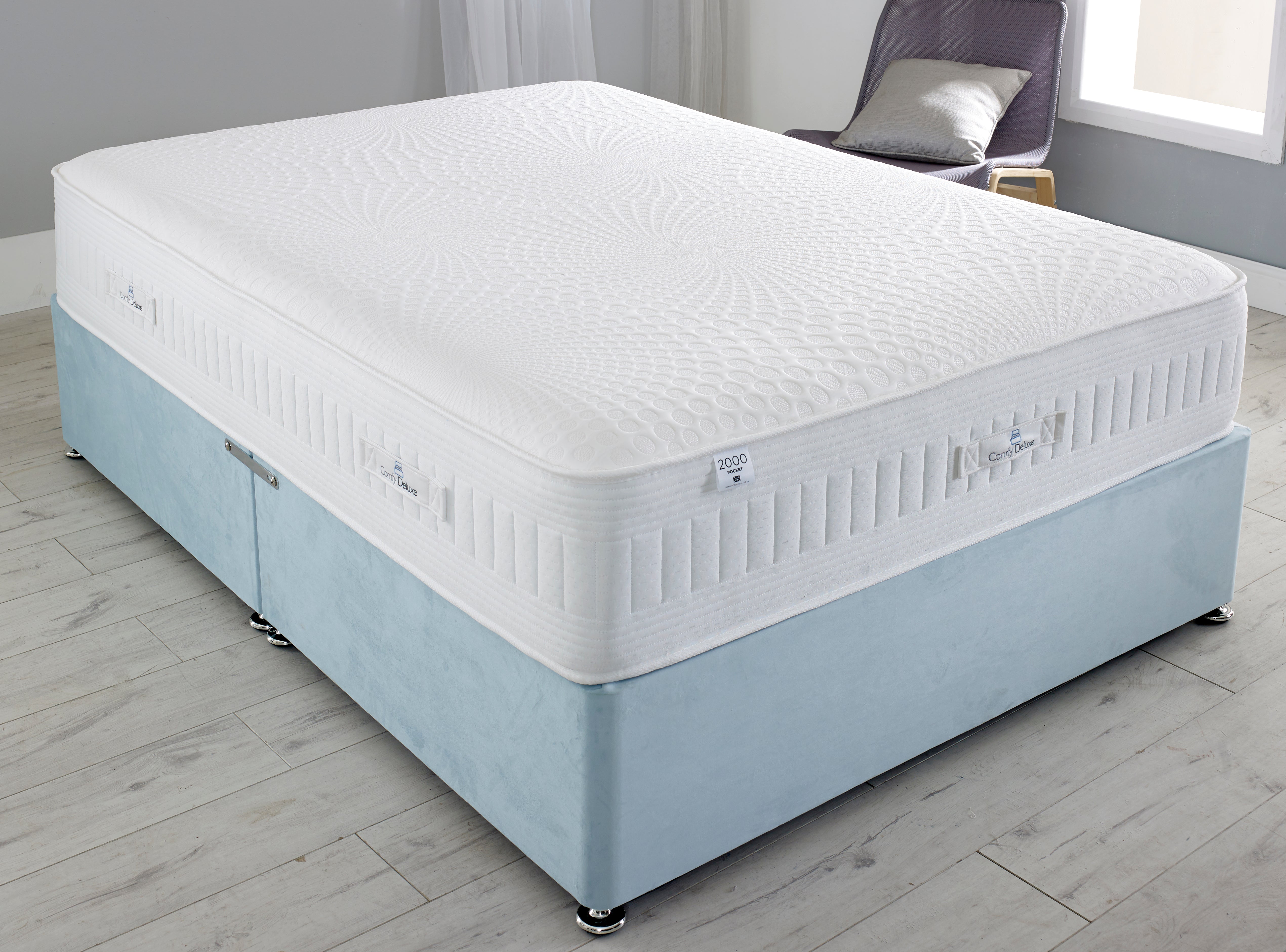 Lilly Pocket Cool Blue Mattress Encapsulated Support & Comfort