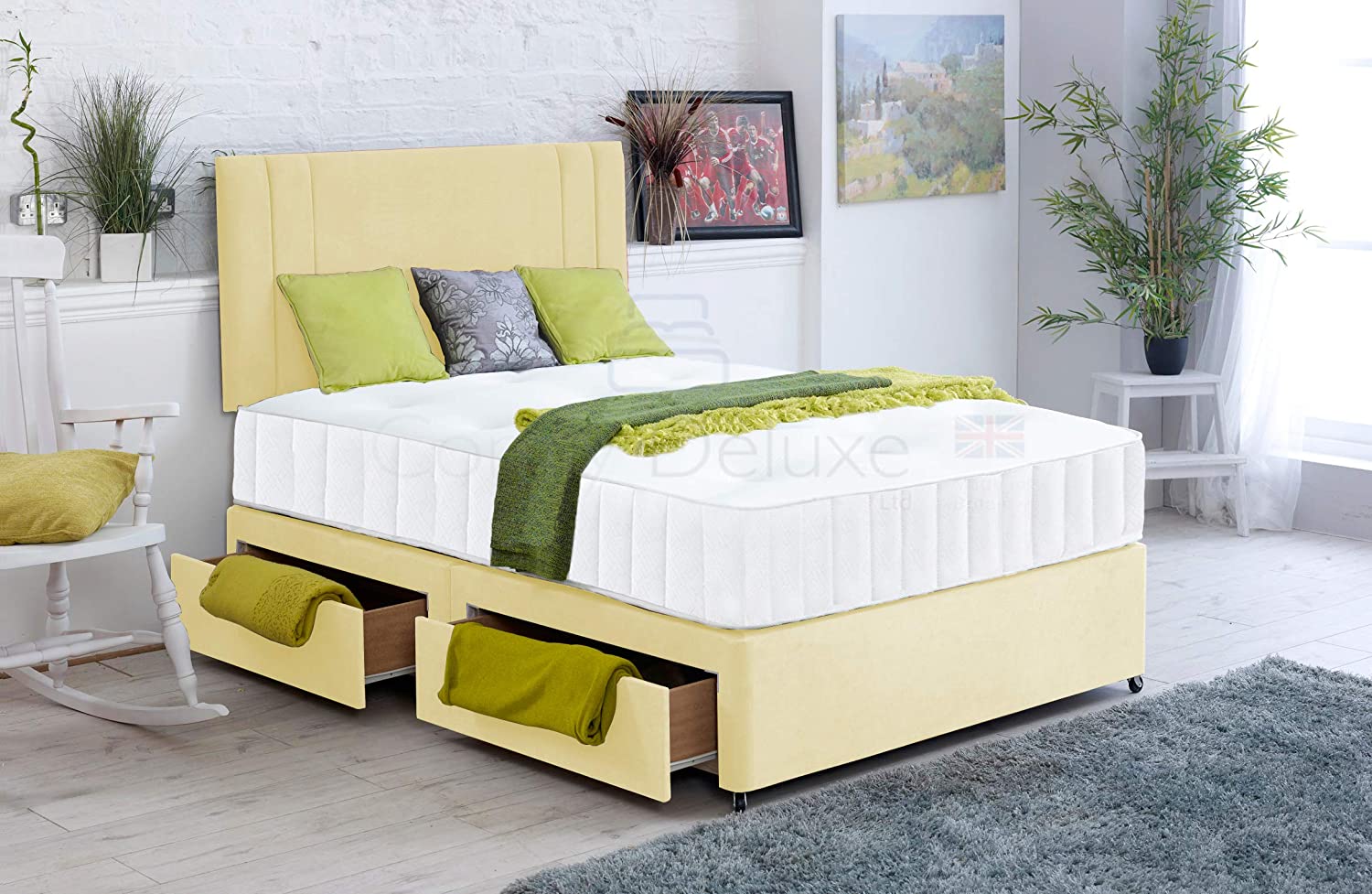 Kensington Divan Bed Set with Mattress & Headboard