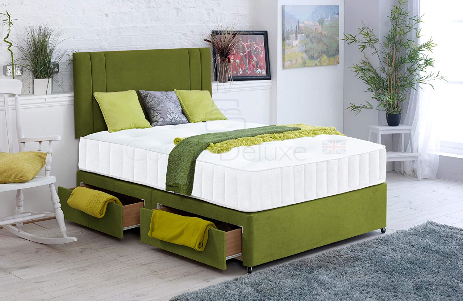 Kensington Divan Bed Set with Mattress & Headboard