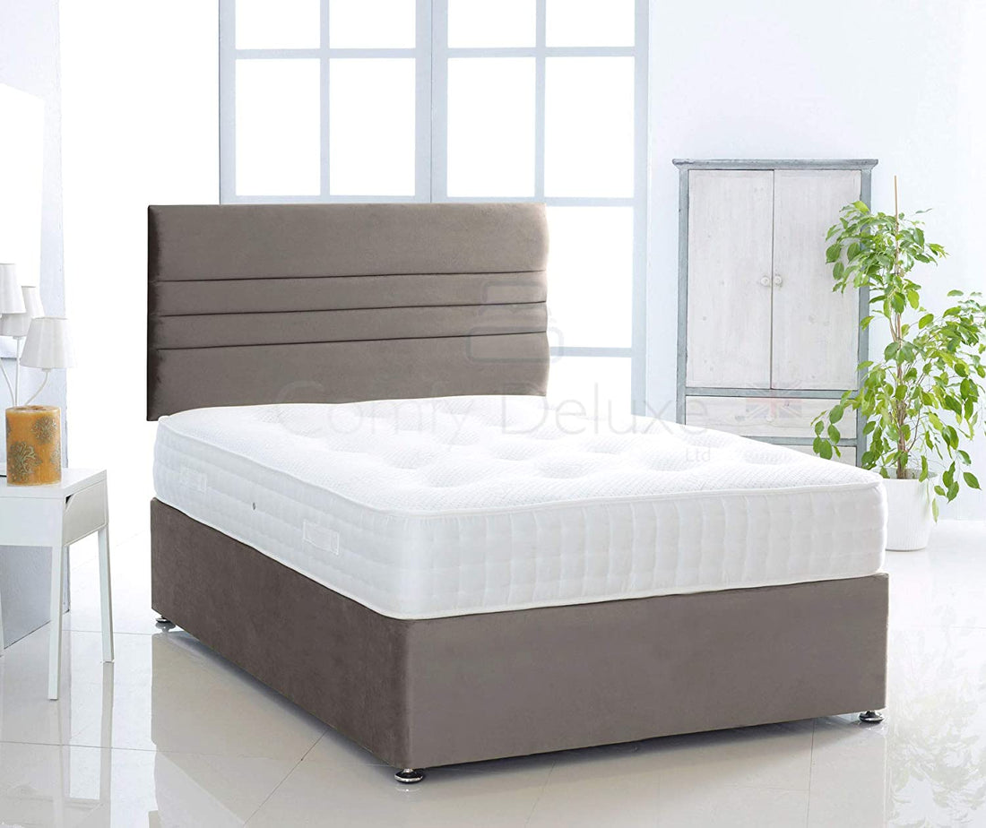 Silk Verona Divan Bed Set With Pocket Sprung Mattress And Headboard