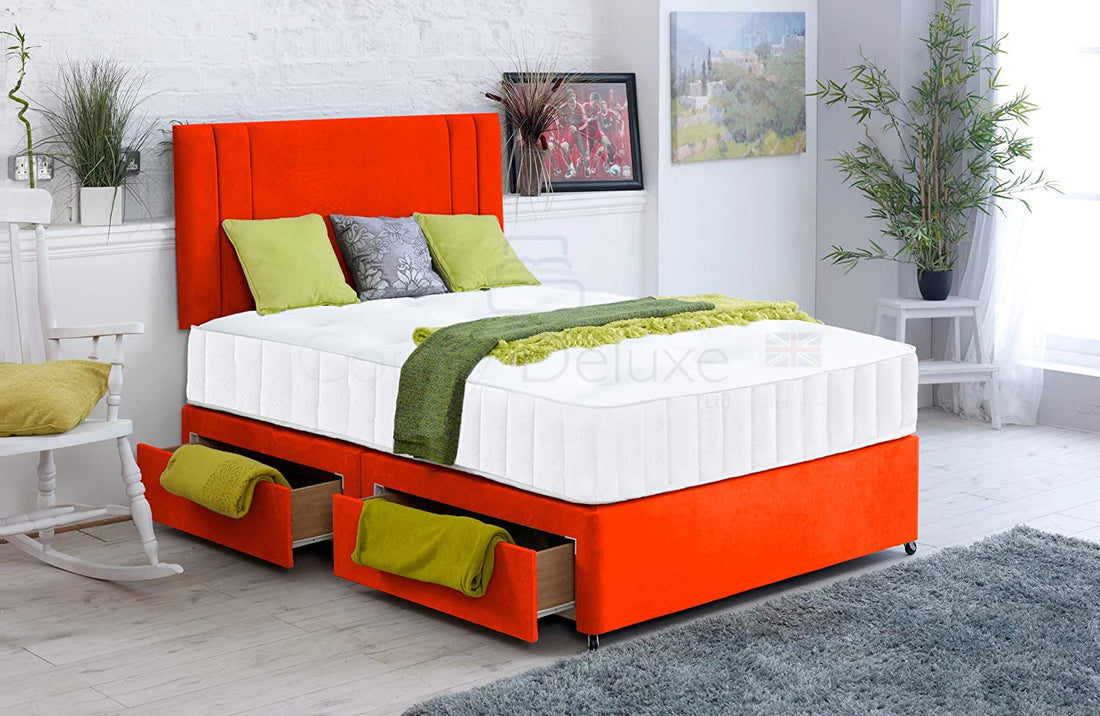 Kensington Divan Bed Set With Memory Sprung Mattress And Headboard