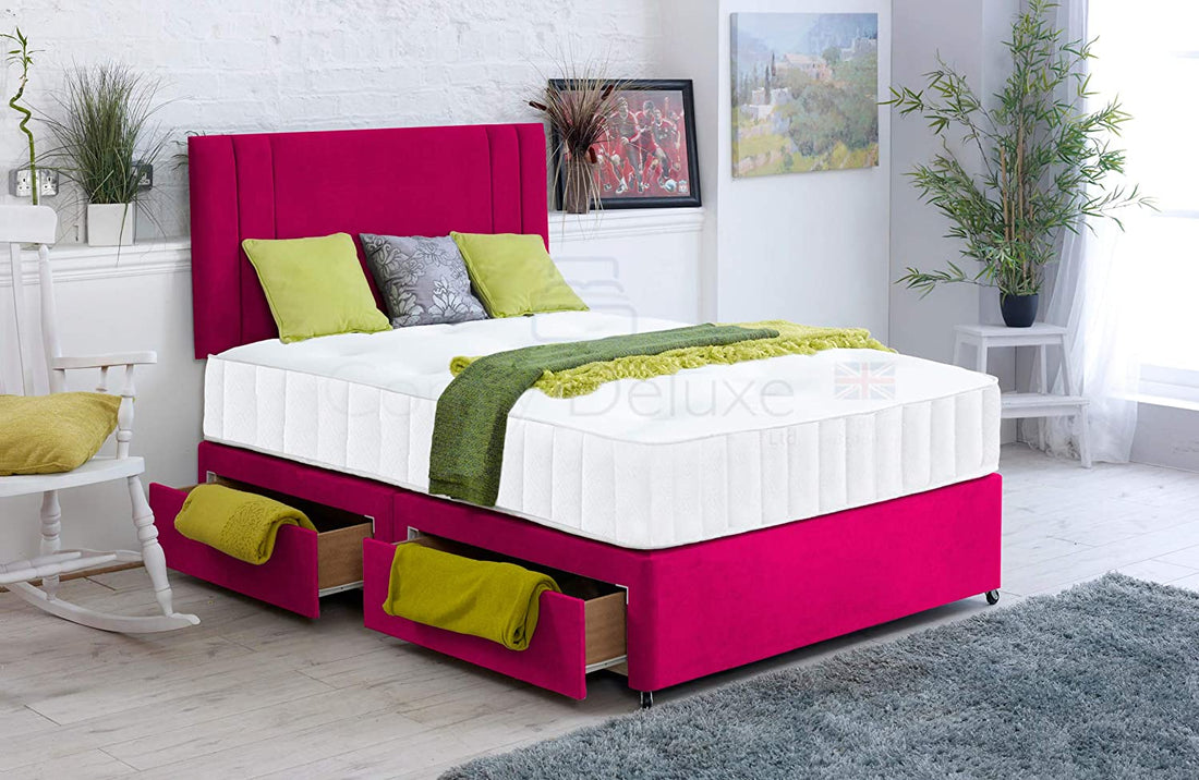 Kensington Divan Bed Set With Memory Sprung Mattress And Headboard