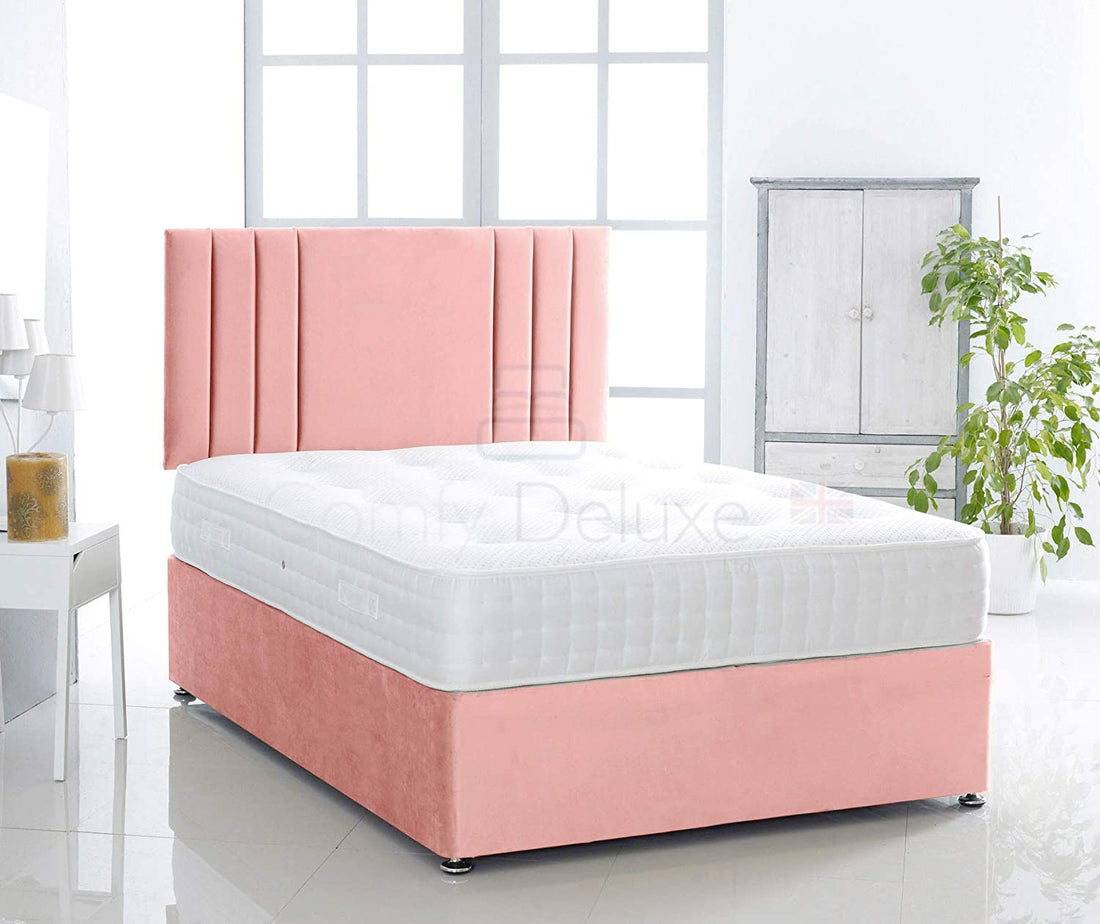 Silk Savannah Divan Bed Set With Pocket Sprung Mattress And Headboard