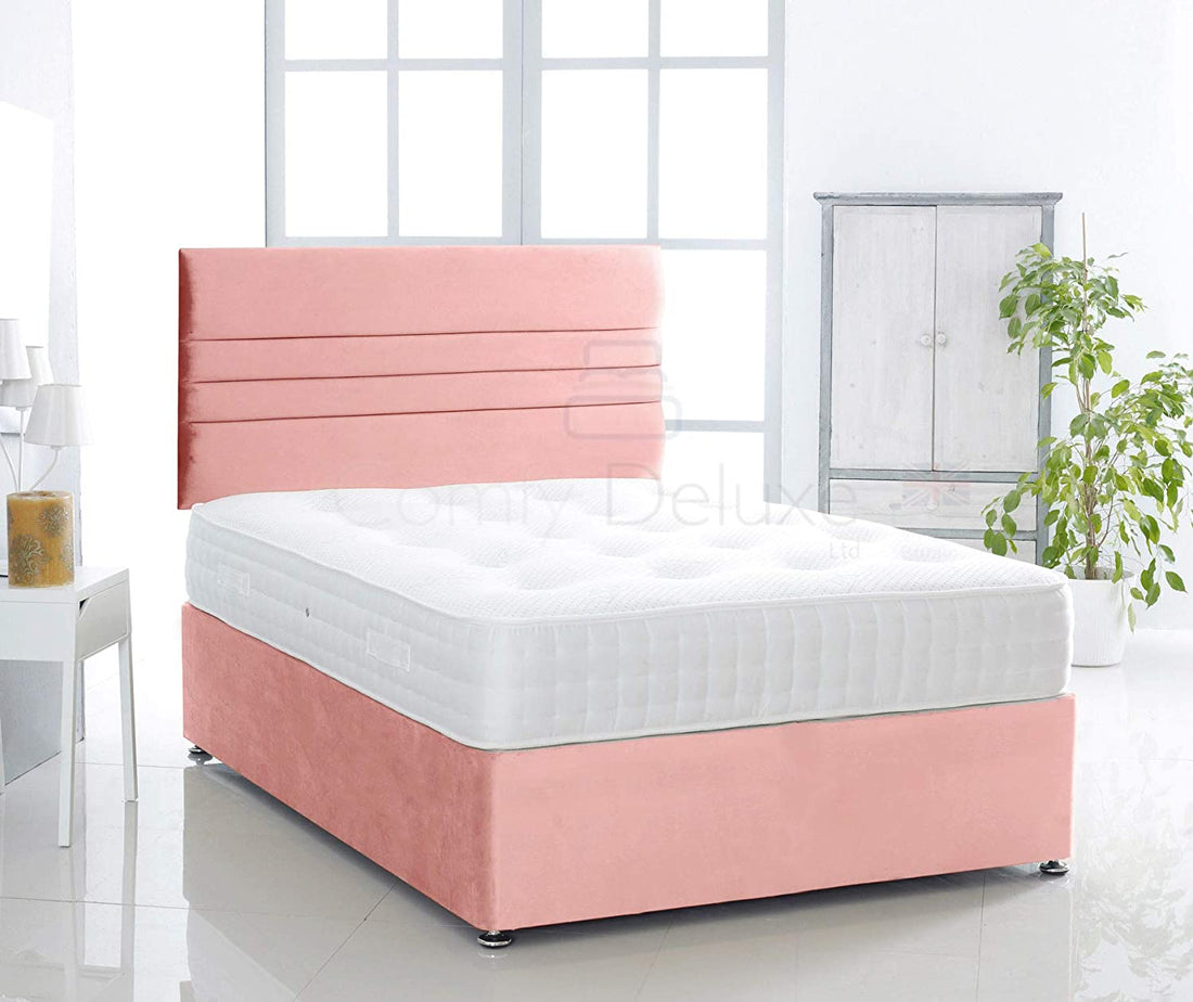 Silk Verona Divan Bed Set With Pocket Sprung Mattress And Headboard