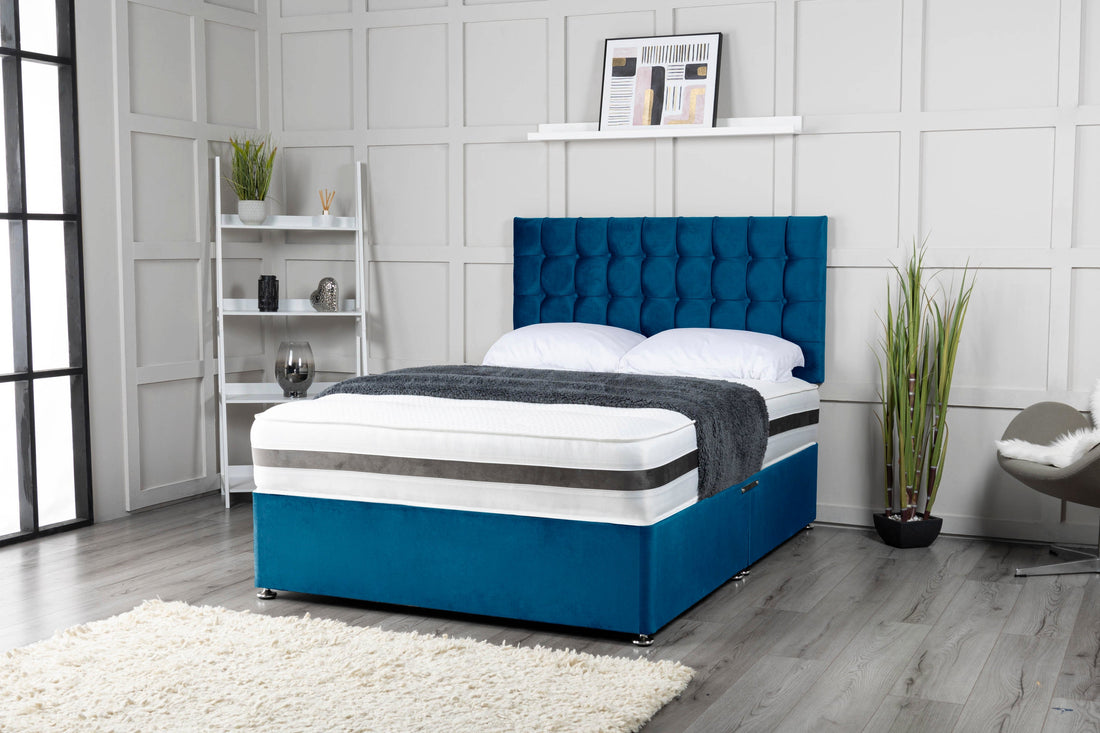 Omega Cubed Divan Bed Set With Mattress Options