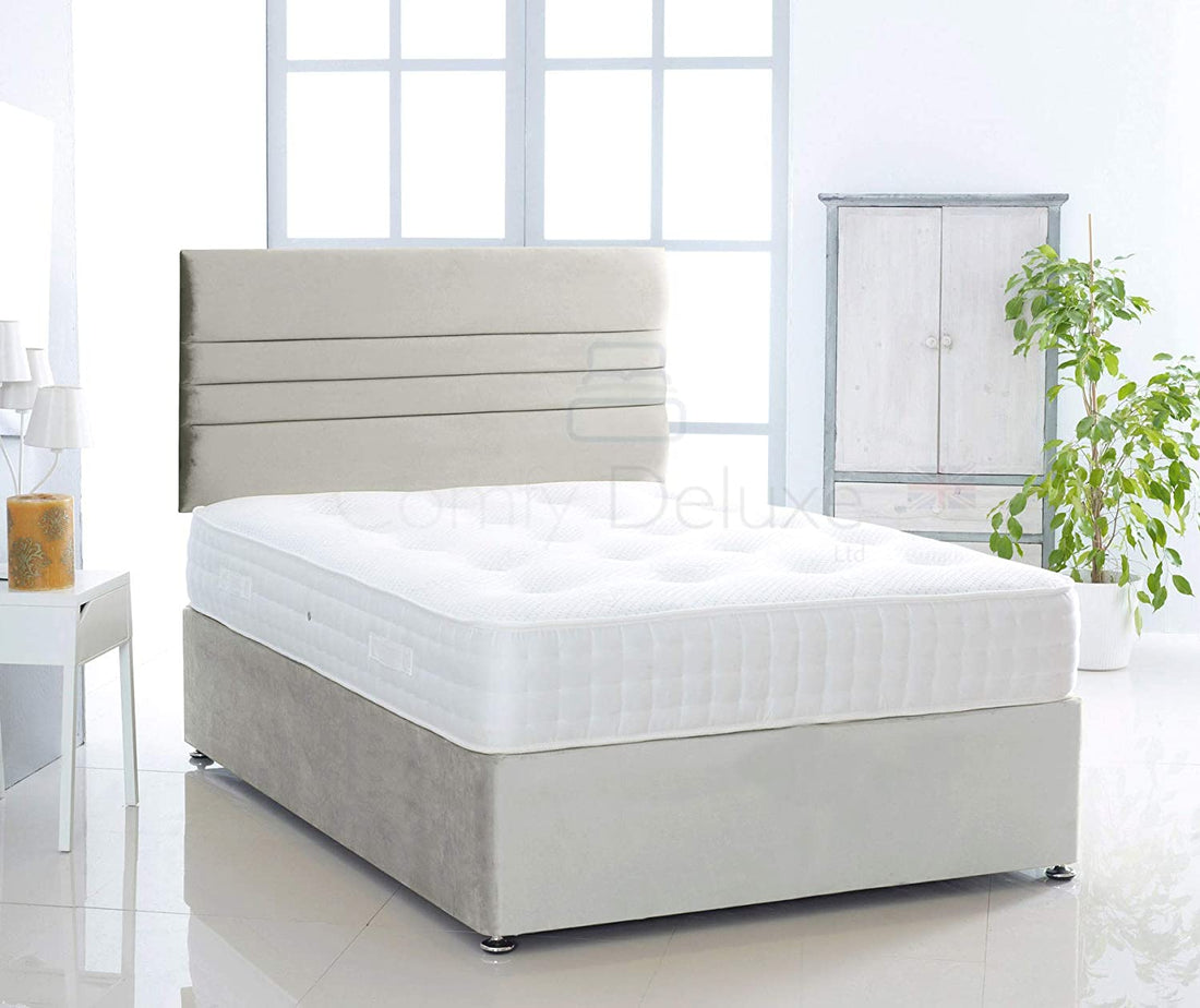 Silk Verona Divan Bed Set With Pocket Sprung Mattress And Headboard