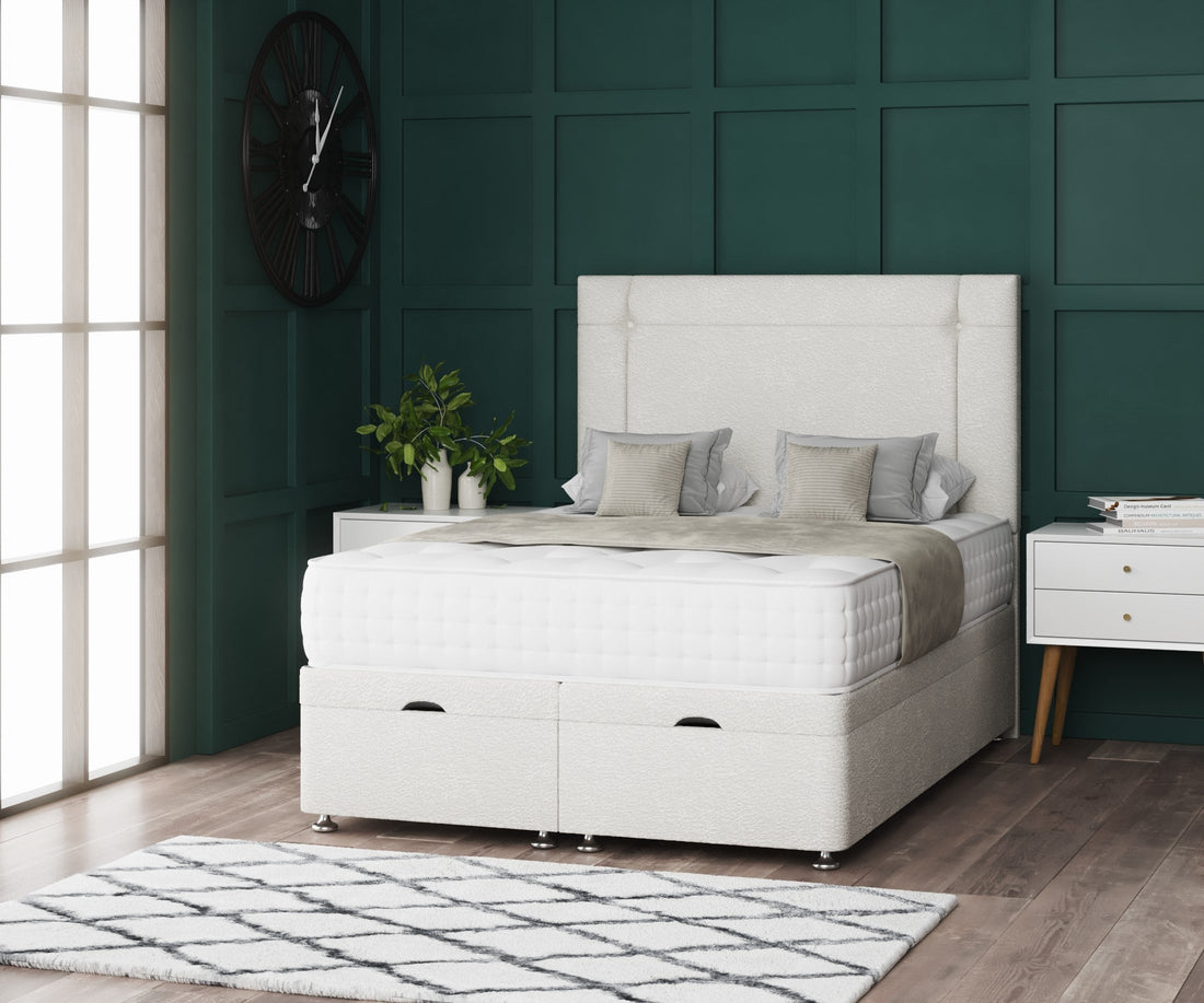Milan Ottoman Storage Divan Bed With Headboard