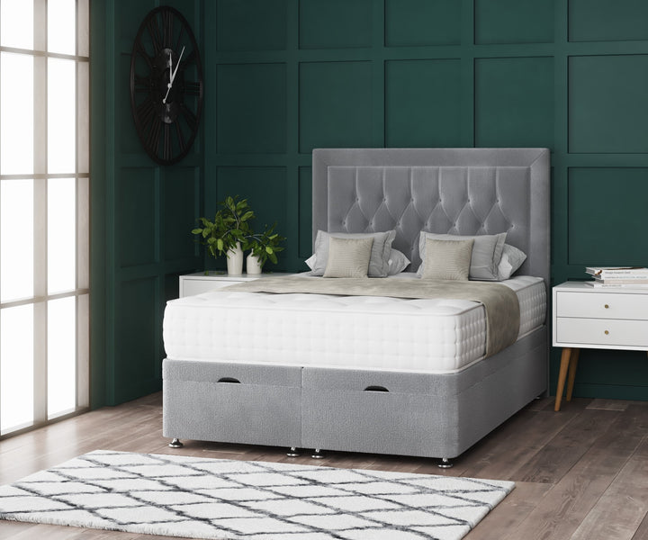 Miami Ottoman Storage Divan Bed With Headboard