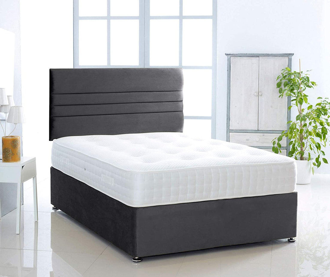 Silk Verona Divan Bed Set With Pocket Sprung Mattress And Headboard