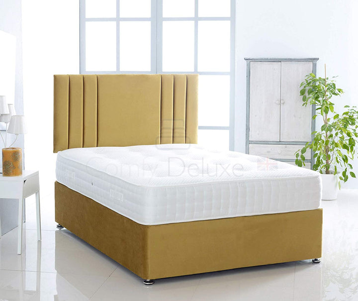 Silk Savannah Divan Bed Set With Pocket Sprung Mattress And Headboard