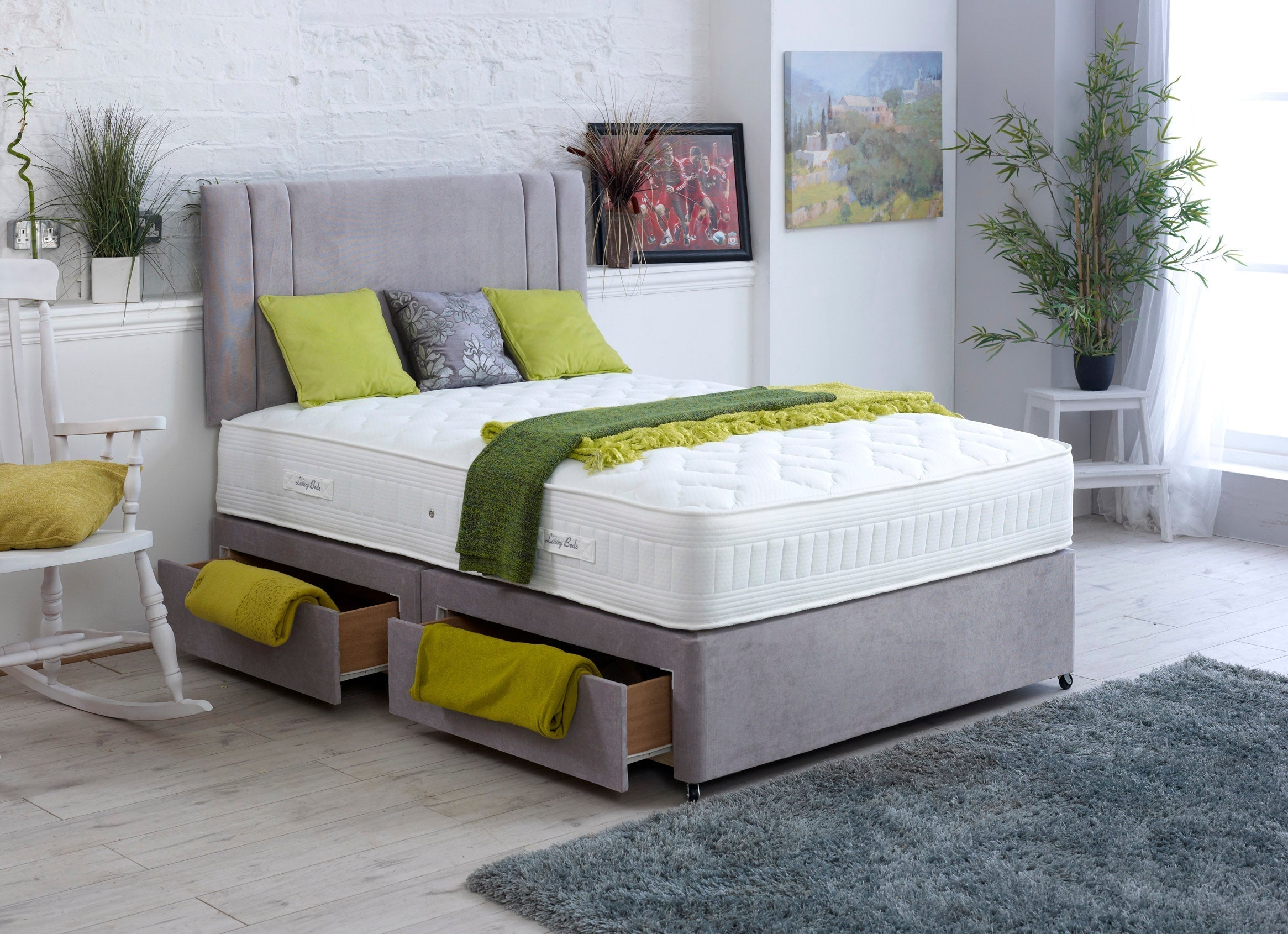 Sandringham Divan Bed Set with Pocket Memory Mattress