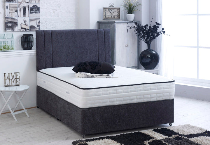 Royal Divan Bed Set With Pocket Sprung Mattress And Headboard
