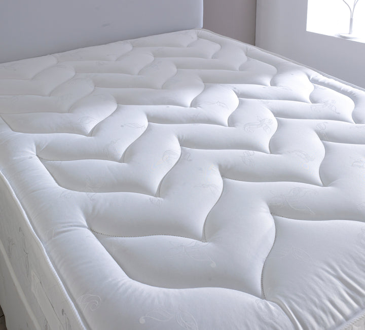 Windsor Divan Bed Set With Orthopaedic Medium Firm Mattress And Headboard
