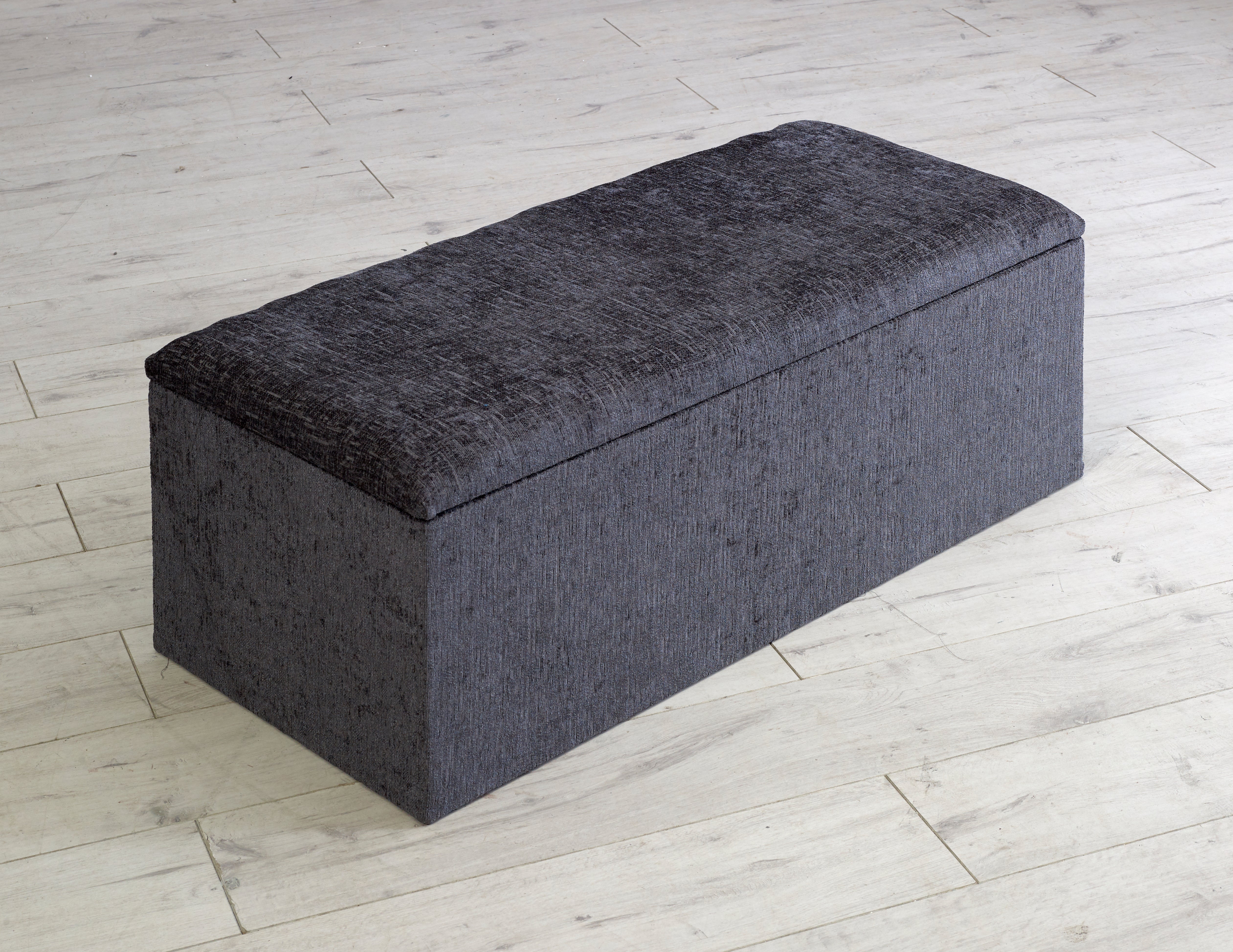 Plain Gas Lift Ottoman with Blanket Storage Box